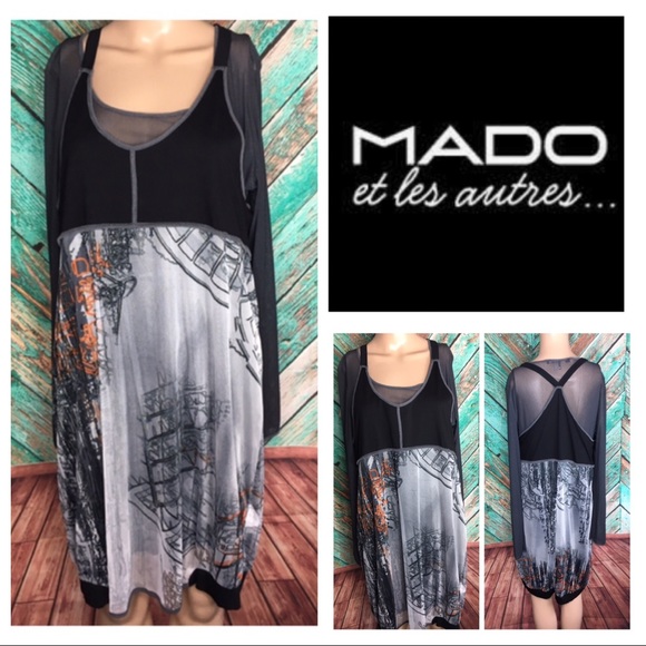 Mado Et Les Autres Sheer Racerback Dress - Picture 1 of 7